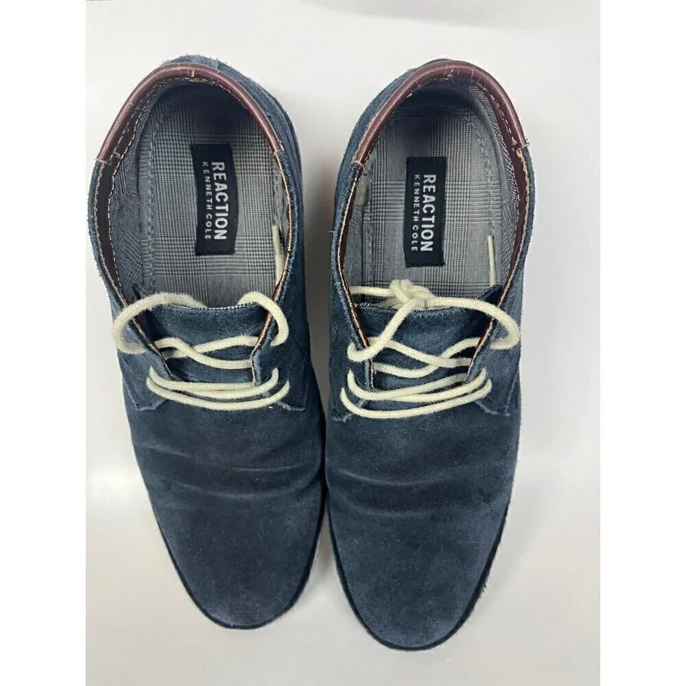Kenneth Cole Shoes boots Mens 8.5 M Blue Suede Desert Sun Chukkas Hipster‎